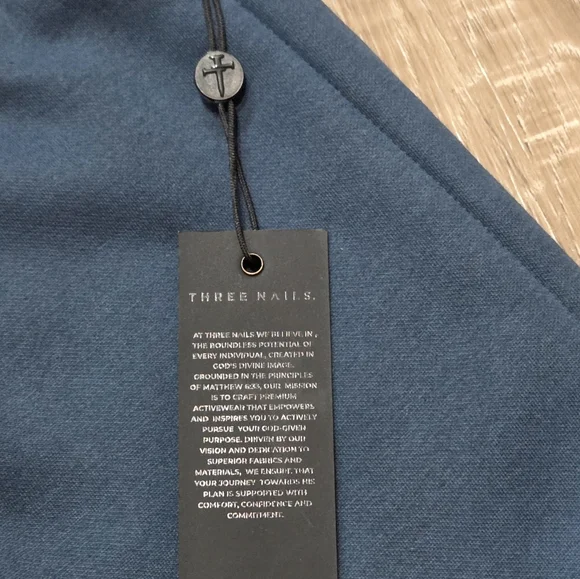 NWT Three Nails Signature Fleece Straight Leg Sweatpants Men’s Midnight Navy XL - Picture 3 of 7